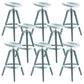 Industrial Low Back Counter Stool Metal Counter Height Stools with Swivel Blue 8 Piece Set Bar Stool(30"H) Clearhalo 'Bar Furniture' 'Bar Stools' 'bar_stools' 'furn' 'furn_bar_stools' 'Furniture' 'Kitchen & Dining Furniture' 6221862