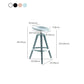 Industrial Low Back Counter Stool Metal Counter Height Stools with Swivel Clearhalo 'Bar Furniture' 'Bar Stools' 'bar_stools' 'furn' 'furn_bar_stools' 'Furniture' 'Kitchen & Dining Furniture' 6221865