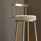 Nordic Style Bar-stool Round Seat Counter Bar Stool with Metal Legs Clearhalo 'Bar Furniture' 'Bar Stools' 'bar_stools' 'furn' 'furn_bar_stools' 'Furniture' 'Kitchen & Dining Furniture' 6222043
