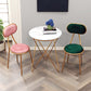 Nordic Low Back Bar-stool Round Seat Counter Bar Stool with Metal Legs Clearhalo 'Bar Furniture' 'Bar Stools' 'bar_stools' 'furn' 'furn_bar_stools' 'Furniture' 'Kitchen & Dining Furniture' 6222055