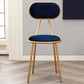 Nordic Low Back Bar-stool Round Seat Counter Bar Stool with Metal Legs Clearhalo 'Bar Furniture' 'Bar Stools' 'bar_stools' 'furn' 'furn_bar_stools' 'Furniture' 'Kitchen & Dining Furniture' 6222063