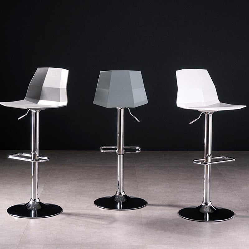 Industrial Adjustable Height Bar Stool Metal Bar Stool for Kitchen Clearhalo 'Bar Furniture' 'Bar Stools' 'bar_stools' 'furn' 'furn_bar_stools' 'Furniture' 'Kitchen & Dining Furniture' 6222226