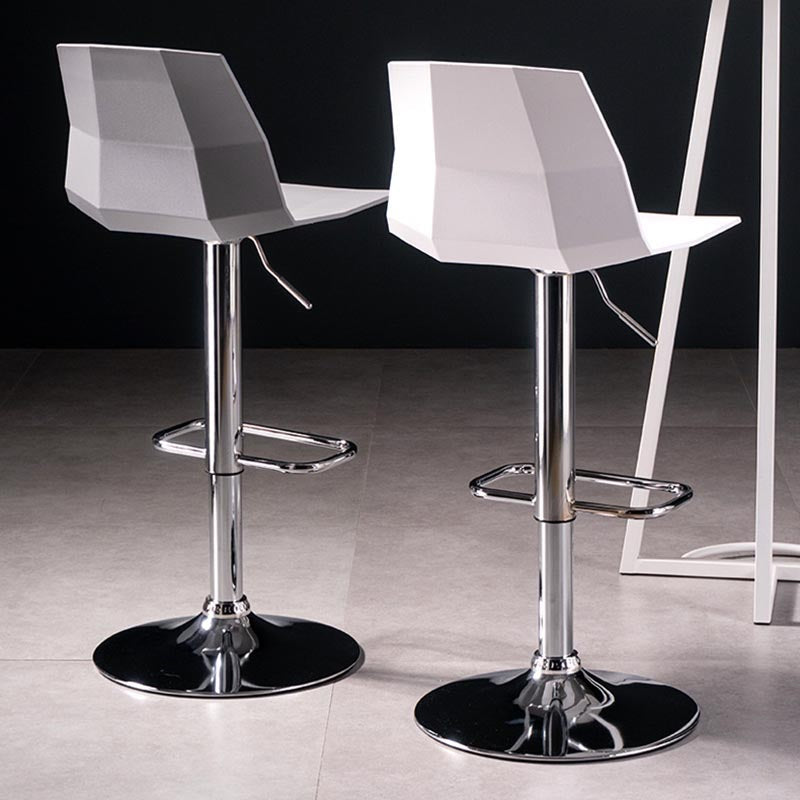 Industrial Adjustable Height Bar Stool Metal Bar Stool for Kitchen Clearhalo 'Bar Furniture' 'Bar Stools' 'bar_stools' 'furn' 'furn_bar_stools' 'Furniture' 'Kitchen & Dining Furniture' 6222228