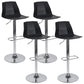 Industrial Adjustable Height Bar Stool Metal Bar Stool for Kitchen Black 4 Piece Set Clearhalo 'Bar Furniture' 'Bar Stools' 'bar_stools' 'furn' 'furn_bar_stools' 'Furniture' 'Kitchen & Dining Furniture' 6222229