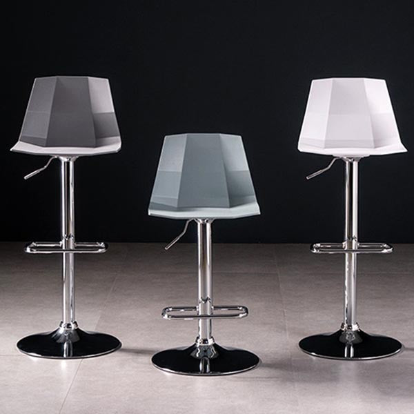 Industrial Adjustable Height Bar Stool Metal Bar Stool for Kitchen Clearhalo 'Bar Furniture' 'Bar Stools' 'bar_stools' 'furn' 'furn_bar_stools' 'Furniture' 'Kitchen & Dining Furniture' 6222230
