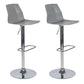 Industrial Adjustable Height Bar Stool Metal Bar Stool for Kitchen Grey 2 Piece Set Clearhalo 'Bar Furniture' 'Bar Stools' 'bar_stools' 'furn' 'furn_bar_stools' 'Furniture' 'Kitchen & Dining Furniture' 6222235