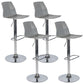 Industrial Adjustable Height Bar Stool Metal Bar Stool for Kitchen Grey 4 Piece Set Clearhalo 'Bar Furniture' 'Bar Stools' 'bar_stools' 'furn' 'furn_bar_stools' 'Furniture' 'Kitchen & Dining Furniture' 6222237