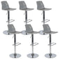 Industrial Adjustable Height Bar Stool Metal Bar Stool for Kitchen Grey 6 Piece Set Clearhalo 'Bar Furniture' 'Bar Stools' 'bar_stools' 'furn' 'furn_bar_stools' 'Furniture' 'Kitchen & Dining Furniture' 6222239
