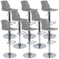 Industrial Adjustable Height Bar Stool Metal Bar Stool for Kitchen Grey 8 Piece Set Clearhalo 'Bar Furniture' 'Bar Stools' 'bar_stools' 'furn' 'furn_bar_stools' 'Furniture' 'Kitchen & Dining Furniture' 6222240
