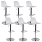 Industrial Adjustable Height Bar Stool Metal Bar Stool for Kitchen White 6 Piece Set Clearhalo 'Bar Furniture' 'Bar Stools' 'bar_stools' 'furn' 'furn_bar_stools' 'Furniture' 'Kitchen & Dining Furniture' 6222246