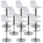 Industrial Adjustable Height Bar Stool Metal Bar Stool for Kitchen White 8 Piece Set Clearhalo 'Bar Furniture' 'Bar Stools' 'bar_stools' 'furn' 'furn_bar_stools' 'Furniture' 'Kitchen & Dining Furniture' 6222248