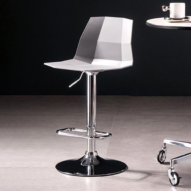 Industrial Adjustable Height Bar Stool Metal Bar Stool for Kitchen Clearhalo 'Bar Furniture' 'Bar Stools' 'bar_stools' 'furn' 'furn_bar_stools' 'Furniture' 'Kitchen & Dining Furniture' 6222250