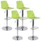 Industrial Adjustable Height Bar Stool Metal Bar Stool for Kitchen Green 4 Piece Set Clearhalo 'Bar Furniture' 'Bar Stools' 'bar_stools' 'furn' 'furn_bar_stools' 'Furniture' 'Kitchen & Dining Furniture' 6222258