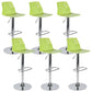 Industrial Adjustable Height Bar Stool Metal Bar Stool for Kitchen Green 6 Piece Set Clearhalo 'Bar Furniture' 'Bar Stools' 'bar_stools' 'furn' 'furn_bar_stools' 'Furniture' 'Kitchen & Dining Furniture' 6222259