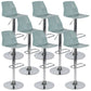 Industrial Adjustable Height Bar Stool Metal Bar Stool for Kitchen Turquoise 8 Piece Set Clearhalo 'Bar Furniture' 'Bar Stools' 'bar_stools' 'furn' 'furn_bar_stools' 'Furniture' 'Kitchen & Dining Furniture' 6222264