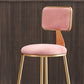 Nordic Style Bar-stool Round Seat Counter Bar Stool with Metal Legs for Home Use Clearhalo 'Bar Furniture' 'Bar Stools' 'bar_stools' 'furn' 'furn_bar_stools' 'Furniture' 'Kitchen & Dining Furniture' 6222280