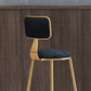 Nordic Style Bar-stool Round Seat Counter Bar Stool with Metal Legs for Home Use Clearhalo 'Bar Furniture' 'Bar Stools' 'bar_stools' 'furn' 'furn_bar_stools' 'Furniture' 'Kitchen & Dining Furniture' 6222284