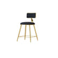 Nordic Style Bar-stool Round Seat Counter Bar Stool with Metal Legs for Home Use Clearhalo 'Bar Furniture' 'Bar Stools' 'bar_stools' 'furn' 'furn_bar_stools' 'Furniture' 'Kitchen & Dining Furniture' 6222293