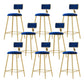 Nordic Style Bar-stool Round Seat Counter Bar Stool with Metal Legs for Home Use Blue 8 Piece Set Bar Stool(30"H) Clearhalo 'Bar Furniture' 'Bar Stools' 'bar_stools' 'furn' 'furn_bar_stools' 'Furniture' 'Kitchen & Dining Furniture' 6222309