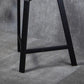 Industrial Low Back Counter Stool Metal Counter Height Stools for Home Use