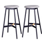Modern Style Bar-stool Round Seat Counter Bar Stool with Metal Legs for Home
