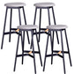 Modern Style Bar-stool Round Seat Counter Bar Stool with Metal Legs for Home
