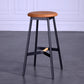 Modern Style Bar-stool Round Seat Counter Bar Stool with Metal Legs for Home