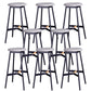Modern Style Bar-stool Round Seat Counter Bar Stool with Metal Legs for Home