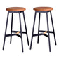 Modern Style Bar-stool Round Seat Counter Bar Stool with Metal Legs for Home