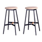 Modern Style Bar-stool Round Seat Counter Bar Stool with Metal Legs for Home