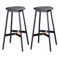 Modern Style Bar-stool Round Seat Counter Bar Stool with Metal Legs for Home