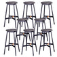 Modern Style Bar-stool Round Seat Counter Bar Stool with Metal Legs for Home