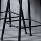 Industrial Solid Wood Counter Stool Metal Counter Height Stools for Home Use
