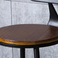 Industrial Solid Wood Counter Stool Metal Counter Height Stools for Home Use