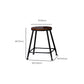Industrial Solid Wood Counter Stool Metal Counter Height Stools for Home Use