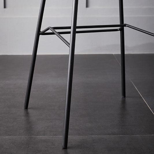Tabouret de comptoir de siège de baquet de baquet de style moderne avec des jambes en métal pour la maison