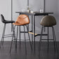 Modern Style Bar-stool Bucket Seat Counter Bar Stool with Metal Legs for Home Clearhalo 'Bar Furniture' 'Bar Stools' 'bar_stools' 'furn' 'furn_bar_stools' 'Furniture' 'Kitchen & Dining Furniture' 6222454