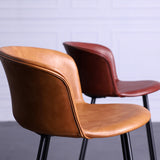 Modern Bar-stool Bucket Seat Counter Bar Stool with Metal Legs for Home Use Clearhalo 'Bar Furniture' 'Bar Stools' 'bar_stools' 'furn' 'furn_bar_stools' 'Furniture' 'Kitchen & Dining Furniture' 6222488