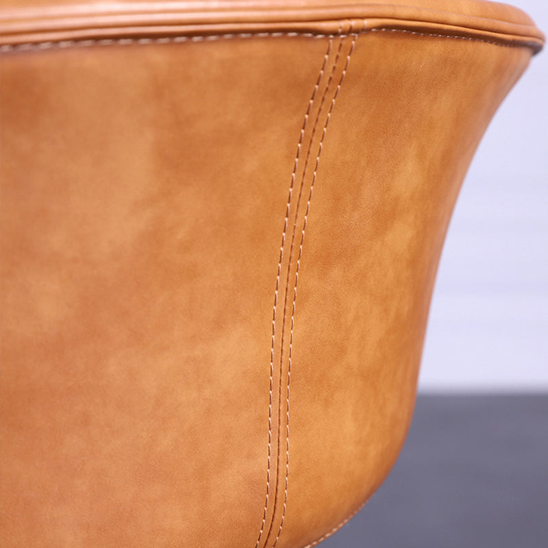Modern Bar-stool Bucket Seat Counter Bar Stool with Metal Legs for Home Use Clearhalo 'Bar Furniture' 'Bar Stools' 'bar_stools' 'furn' 'furn_bar_stools' 'Furniture' 'Kitchen & Dining Furniture' 6222494