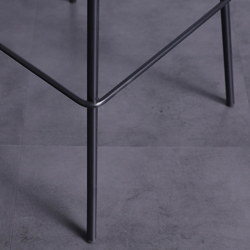 Modern Bar-stool Bucket Seat Counter Bar Stool with Metal Legs for Home Use Clearhalo 'Bar Furniture' 'Bar Stools' 'bar_stools' 'furn' 'furn_bar_stools' 'Furniture' 'Kitchen & Dining Furniture' 6222496