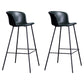 Modern Bar-stool Bucket Seat Counter Bar Stool with Metal Legs for Home Use Blackish Green 2 Piece Set Counter Stool(26"H) Clearhalo 'Bar Furniture' 'Bar Stools' 'bar_stools' 'furn' 'furn_bar_stools' 'Furniture' 'Kitchen & Dining Furniture' 6222524