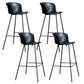 Modern Bar-stool Bucket Seat Counter Bar Stool with Metal Legs for Home Use Blackish Green 4 Piece Set Bar Stool(30"H) Clearhalo 'Bar Furniture' 'Bar Stools' 'bar_stools' 'furn' 'furn_bar_stools' 'Furniture' 'Kitchen & Dining Furniture' 6222529