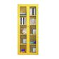 Modern Display Stand Steel Display Cabinet with Adjustable Interior Shelves Clearhalo 'Display & China Cabinets' 'display_china_cabinets' 'furn' 'furn_display_china_cabinets' 'Furniture' 'Kitchen & Dining Furniture' 6222543