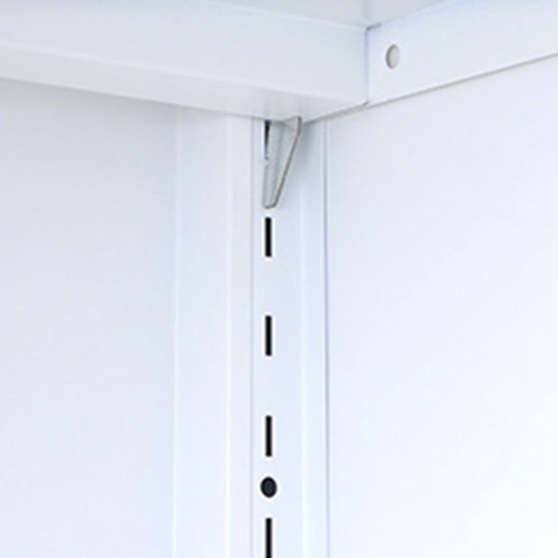 Modern Display Stand Steel Display Cabinet with Adjustable Interior Shelves Clearhalo 'Display & China Cabinets' 'display_china_cabinets' 'furn' 'furn_display_china_cabinets' 'Furniture' 'Kitchen & Dining Furniture' 6222545