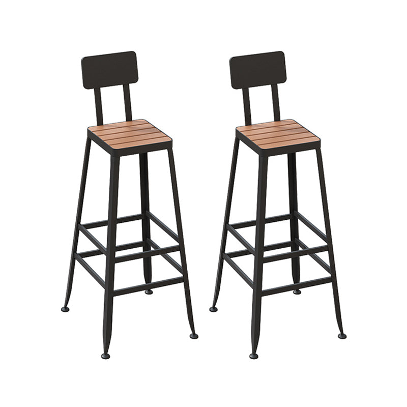 Contemporary Reclaimed Wood Bar Table Set 1/2/5 Pieces Counter Table Brown 30"H Stools (Set of 2) Clearhalo 'Bar Furniture' 'furn' 'furn_home_bar_bar_sets' 'Furniture' 'Home Bars & Bar Sets' 'home_bar_bar_sets' 'Kitchen & Dining Furniture' 6222583
