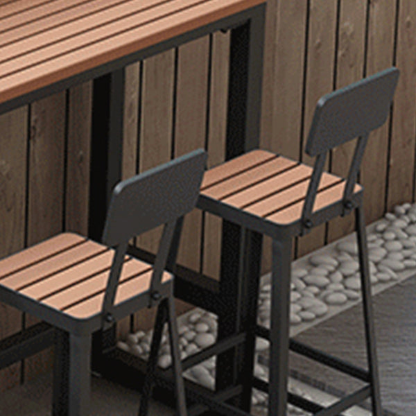 Contemporary Reclaimed Wood Bar Table Set 1/2/5 Pieces Counter Table Clearhalo 'Bar Furniture' 'furn' 'furn_home_bar_bar_sets' 'Furniture' 'Home Bars & Bar Sets' 'home_bar_bar_sets' 'Kitchen & Dining Furniture' 6222591