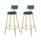 Glam Table and Stool Set Oval 1/2/3 Pieces Bar Pub Table Set Green 30"H Stools (Set of 2) Clearhalo 'Bar Furniture' 'furn' 'furn_home_bar_bar_sets' 'Furniture' 'Home Bars & Bar Sets' 'home_bar_bar_sets' 'Kitchen & Dining Furniture' 6222607