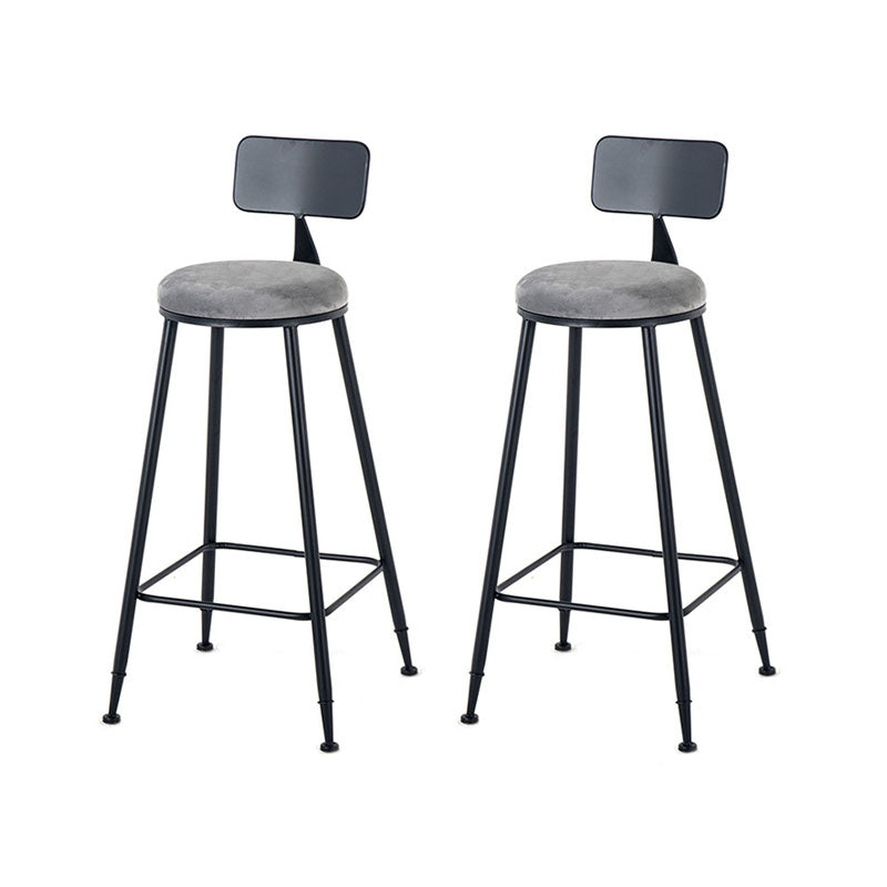 Glam Table and Stool Set Oval 1/2/3 Pieces Bar Pub Table Set Black-Gray 29.5"H Stool (Set of 2) Clearhalo 'Bar Furniture' 'furn' 'furn_home_bar_bar_sets' 'Furniture' 'Home Bars & Bar Sets' 'home_bar_bar_sets' 'Kitchen & Dining Furniture' 6222613