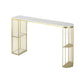 Glam Table and Stool Set Oval 1/2/3 Pieces Bar Pub Table Set Gold 71"L x 16"W Clearhalo 'Bar Furniture' 'furn' 'furn_home_bar_bar_sets' 'Furniture' 'Home Bars & Bar Sets' 'home_bar_bar_sets' 'Kitchen & Dining Furniture' 6222614