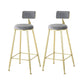Glam Table and Stool Set Oval 1/2/3 Pieces Bar Pub Table Set Gold Gray 29.5"H Stool (Set of 2) Clearhalo 'Bar Furniture' 'furn' 'furn_home_bar_bar_sets' 'Furniture' 'Home Bars & Bar Sets' 'home_bar_bar_sets' 'Kitchen & Dining Furniture' 6222615